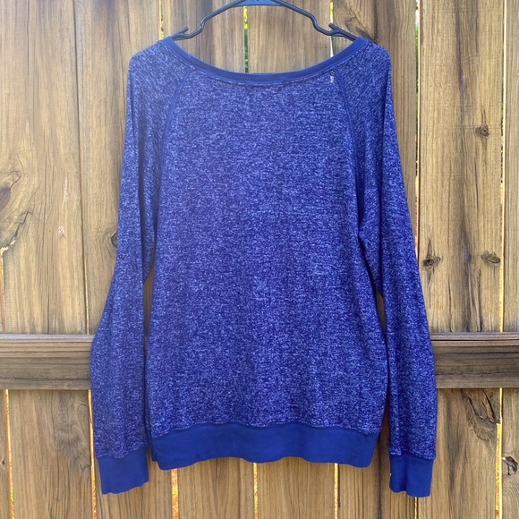 American Able | Wynette Sweatshirt Knit Top | S | Navy - Picture 3 of 6